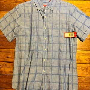 Mens NWT Izod light blue shirt